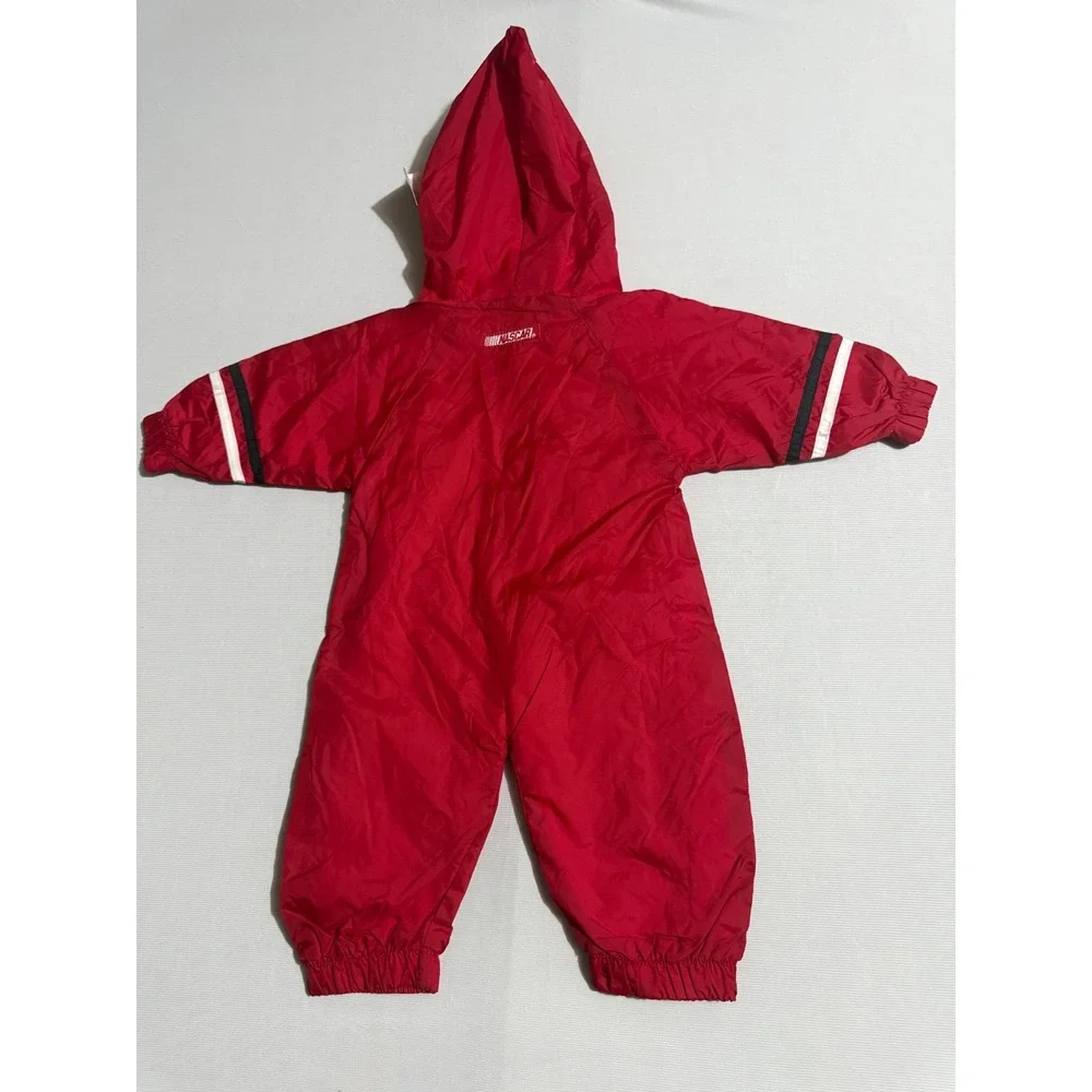 Winners Circle Dale Earnhardt Jr 8 NASCAR Baby Hooded Windbreaker Suit Red 3-6M